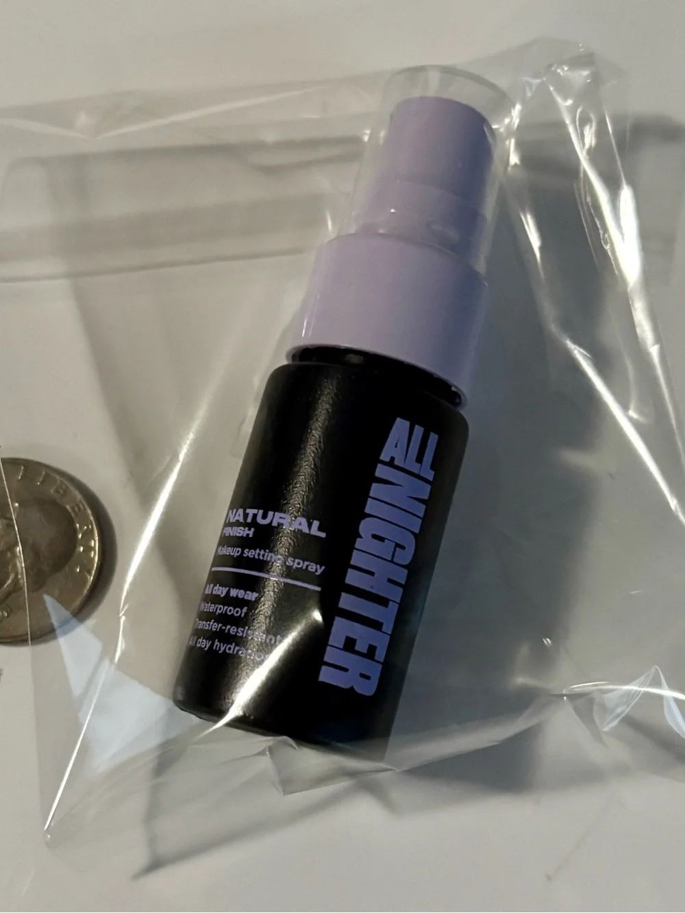 NEW Urban Decay All Nighter Natural Finish Makeup Setting Spray 15ml travel size